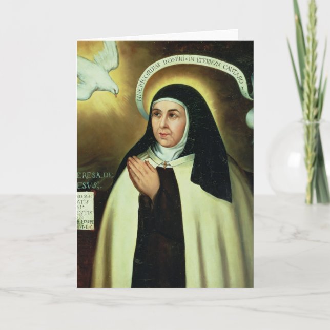 St. Theresa of Avila  1570 Card (Front)