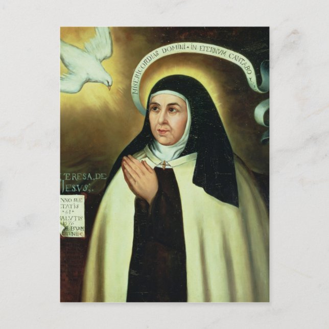 St. Theresa of Avila  1570 Postcard (Front)
