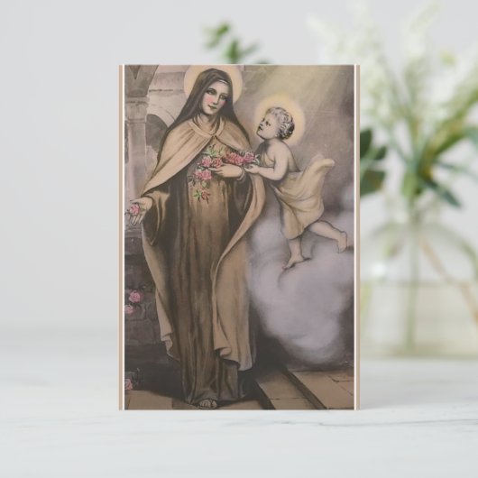 St. Therese 5 Day Novena Prayer Card (Standing Front)