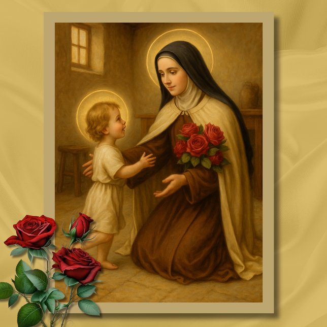 St. Thérèse and Child Jesus – Little Way  Postcard (Creator Uploaded)
