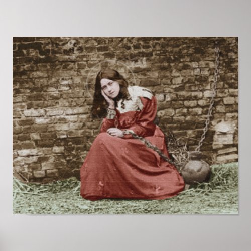 ST THERESE AS JOAN OF ARC POSTER