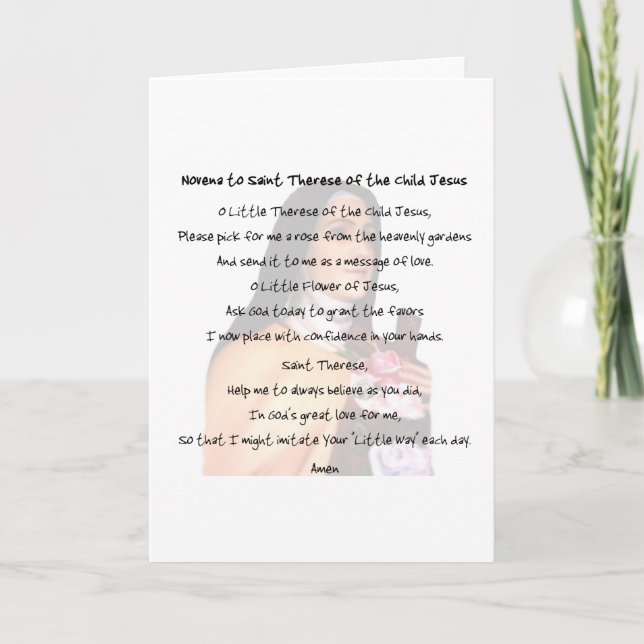 St Therese Card (Front)