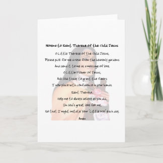 St Therese Card