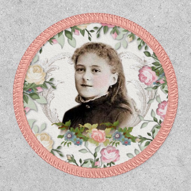 St. Therese Catholic Nun Floral Religious Patch (Front)