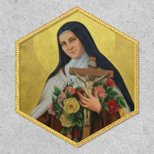 St. Therese Catholic Nun Roses Religious Patch