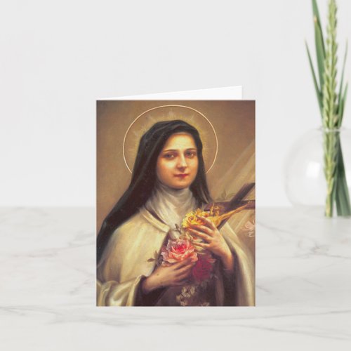 St Therese Catholic Religious Nun Carmelite Card
