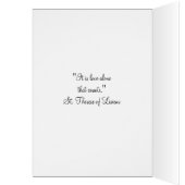 St. Therese Catholic Wedding Engagement Cards (Inside (Left))