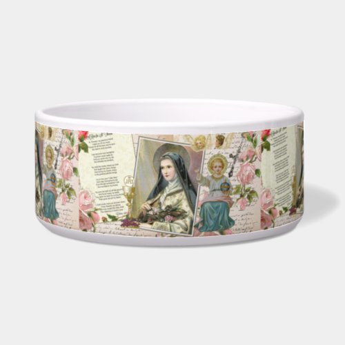 St Therese Child  Catholic Jesus Religious Prayer Bowl