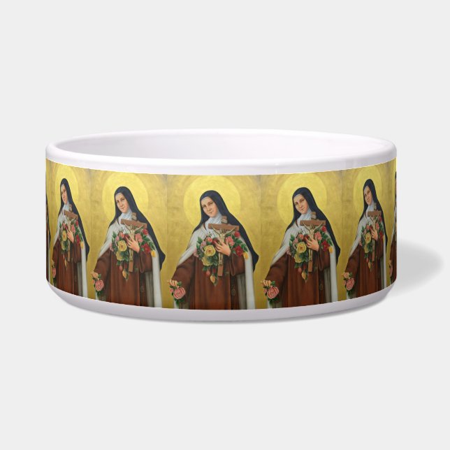 St. Therese Child  Catholic Jesus Religious Prayer Bowl (Left)