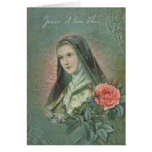 St. Therese Child Jesus Roses Religious Prayer Cards