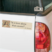 St. Therese Crucifix Nun Little FLower Bumper Sticker (On Truck)