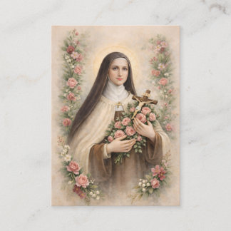St. Therese Jesus Crucifix Novena Holy Card