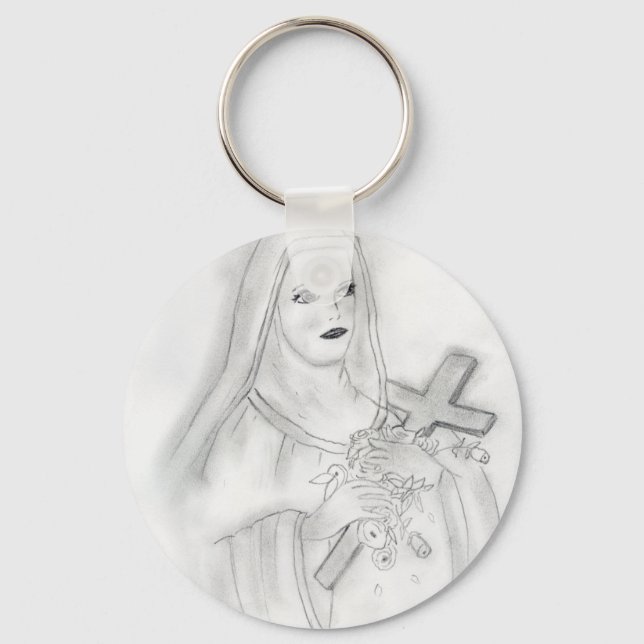 st therese keychain (Front)