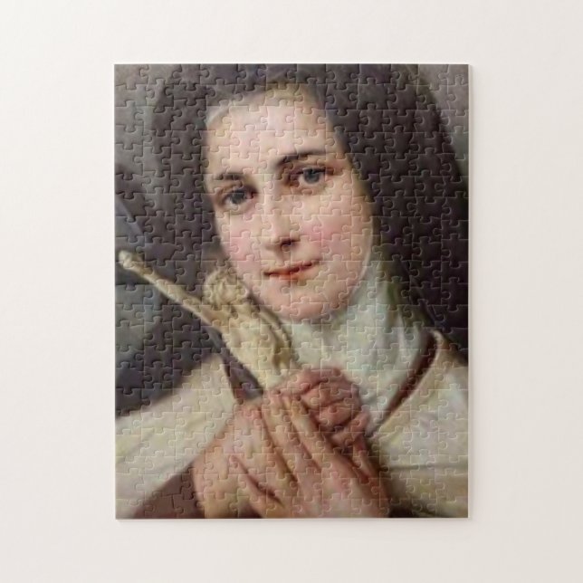St. Therese Little Flower with Crucifix Jigsaw Puzzle (Vertical)