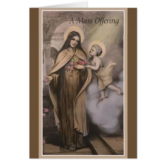 St. Therese Mass Memorial Offering Card (Front)