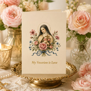 St. Thérèse My Vocation Is Love Card