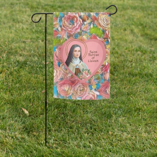 St Therese of Lisieux BJE 01 Quote for Mothers Garden Flag