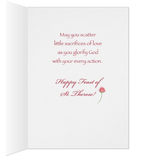 St. Therese of Lisieux Feast Day Blessings (Inside (Right))