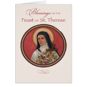 St. Therese of Lisieux Feast Day Blessings Cards