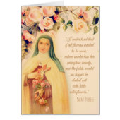 St. Therese of Lisieux Floral Customizable (Front)