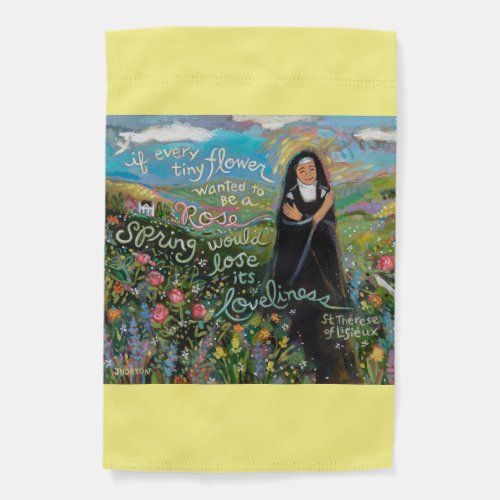 St Therese of Lisieux Garden Flag
