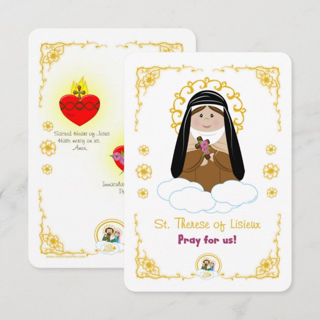 St. Therese of Lisieux Holy Card (Front/Back)