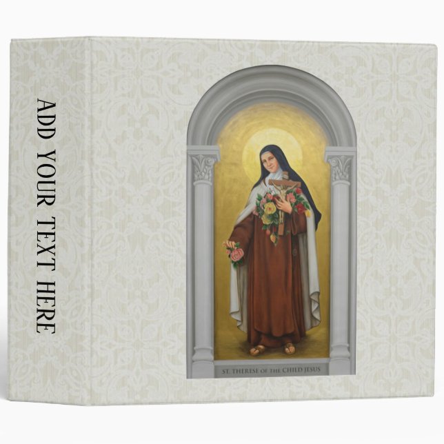 St. Therese of Lisieux Little Flower of Jesus 3 Ring Binder (Front/Spine)
