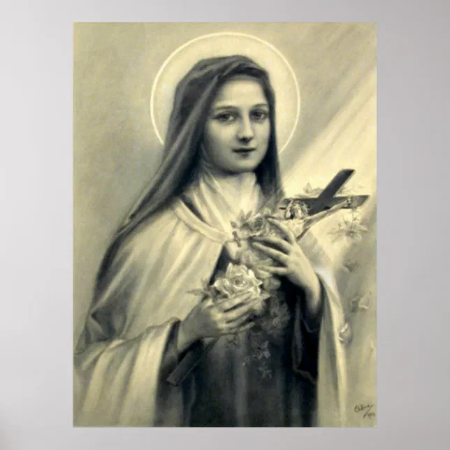 St. Therese of Lisieux Little Flower of Jesus Poster | Zazzle