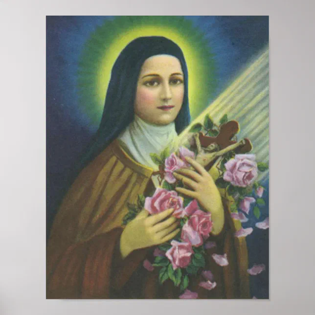 St. Therese of Lisieux Little Flower of Jesus Poster | Zazzle