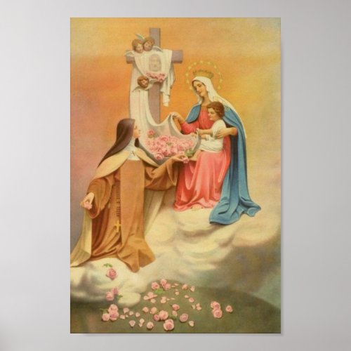 St Therese of Lisieux Little Flower of Jesus Poster