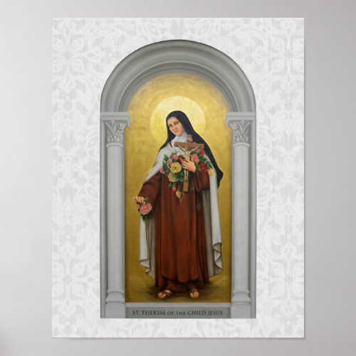 St Therese of Lisieux Little Flower of Jesus Poster