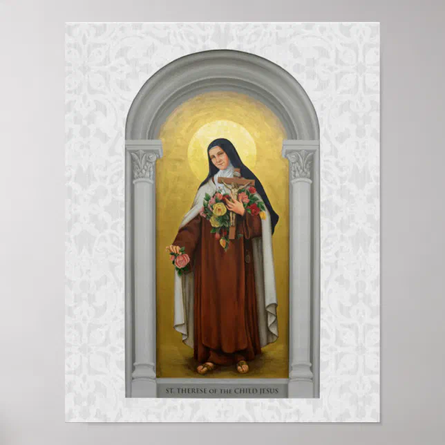 St. Therese of Lisieux Little Flower of Jesus Poster | Zazzle