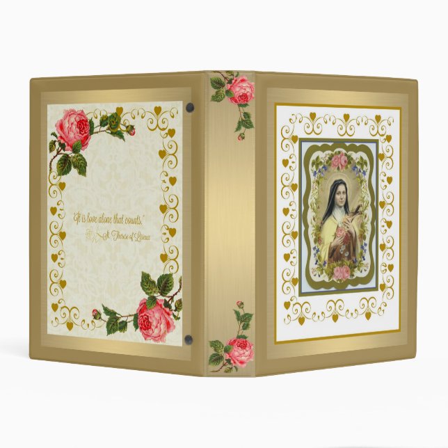 St. Therese of Lisieux Mini 1" Binder (Background)