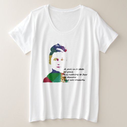 St Therese of Lisieux   Plus Size T_Shirt