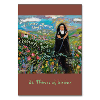 St. Therese of Lisieux prayer card