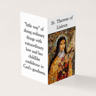 St. Therese of Lisieux Prayer Card
