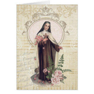 St. Therese of Lisieux Roses Vintage Religious Cards