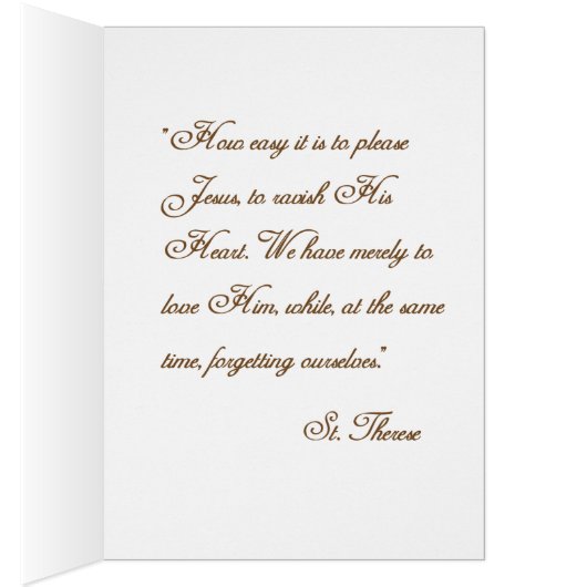 St Therese of Lisieux, The Little Flower (Inside (Right))