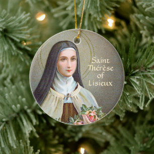 St. Therese of Lisieux the Little Flower (BJE 01)  Ceramic Ornament