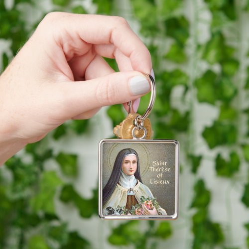 St Therese of Lisieux the Little Flower BJE 01 Keychain