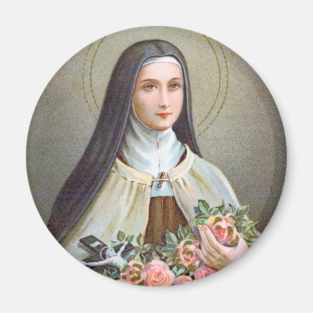 St. Therese of Lisieux the Little Flower (BJE 01) Magnet (Front)