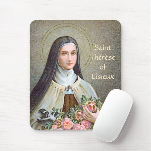 St Therese of Lisieux the Little Flower BJE 01  Mouse Pad