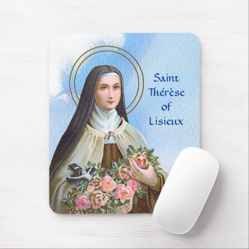 St Therese of Lisieux the Little Flower BJE 01  Mouse Pad