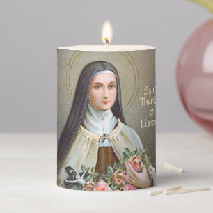 St. Therese of Lisieux the Little Flower (BJE 01) Pillar Candle