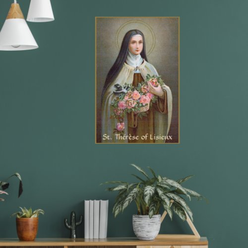St Therese of Lisieux the Little Flower BJE 01 Poster