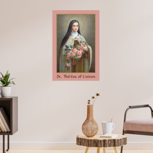 St Therese of Lisieux the Little Flower BJE 01  Poster