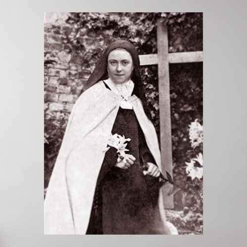 St Therese of Lisieux The Little Flower Poster