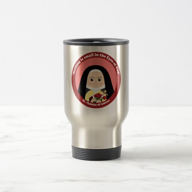 St. Thérèse of Lisieux Travel Mug (Center)