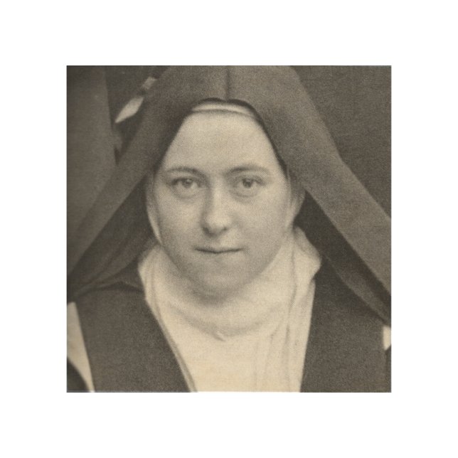 St Therese Of Lisieux Wood Wall Art (Front)