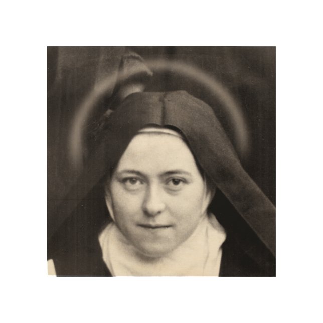 ST THERESE OF LISIEUX. WOOD WALL ART (Front)
